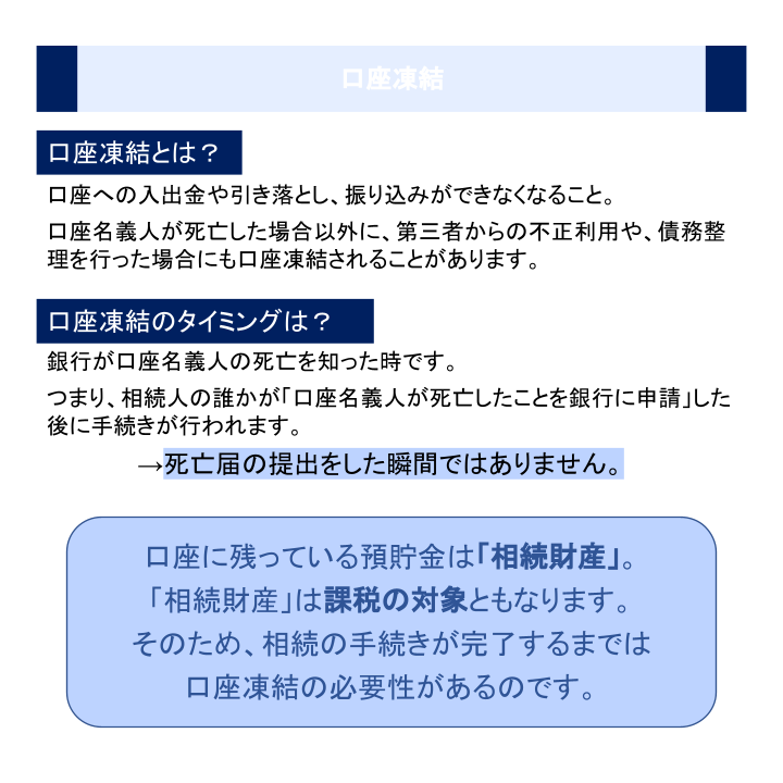 口座凍結
