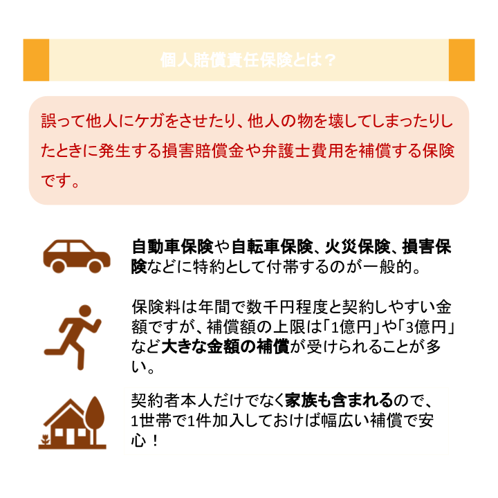 個人賠償責任保険とは？