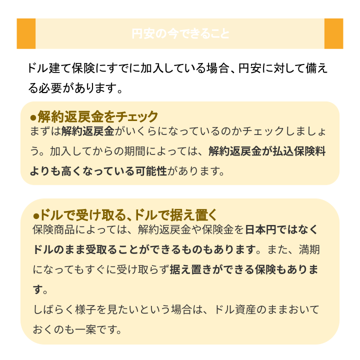 円安の今できること